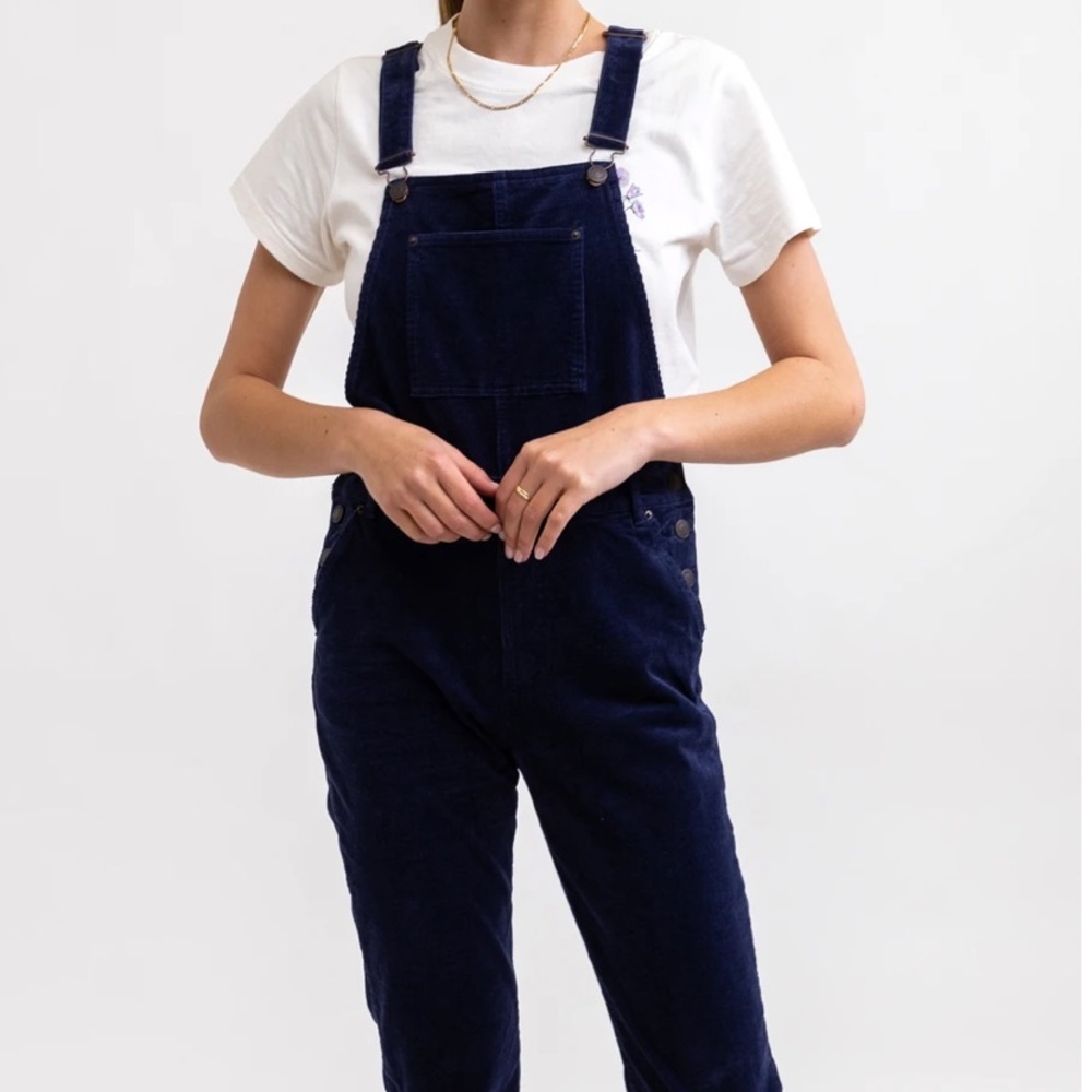 Rhythm Mila Corduroy Overall Navy